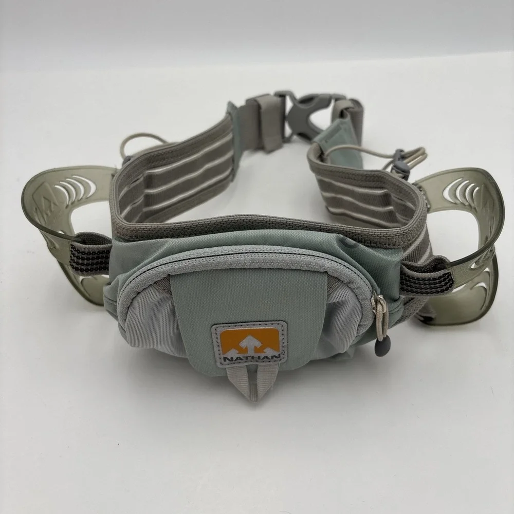 Nathan Running Hydration Waist Fanny Pack 4 Bottle Holders‎ Adjustable Belt Only